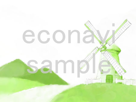 無料で使える環境デザインテンプレート|風車
